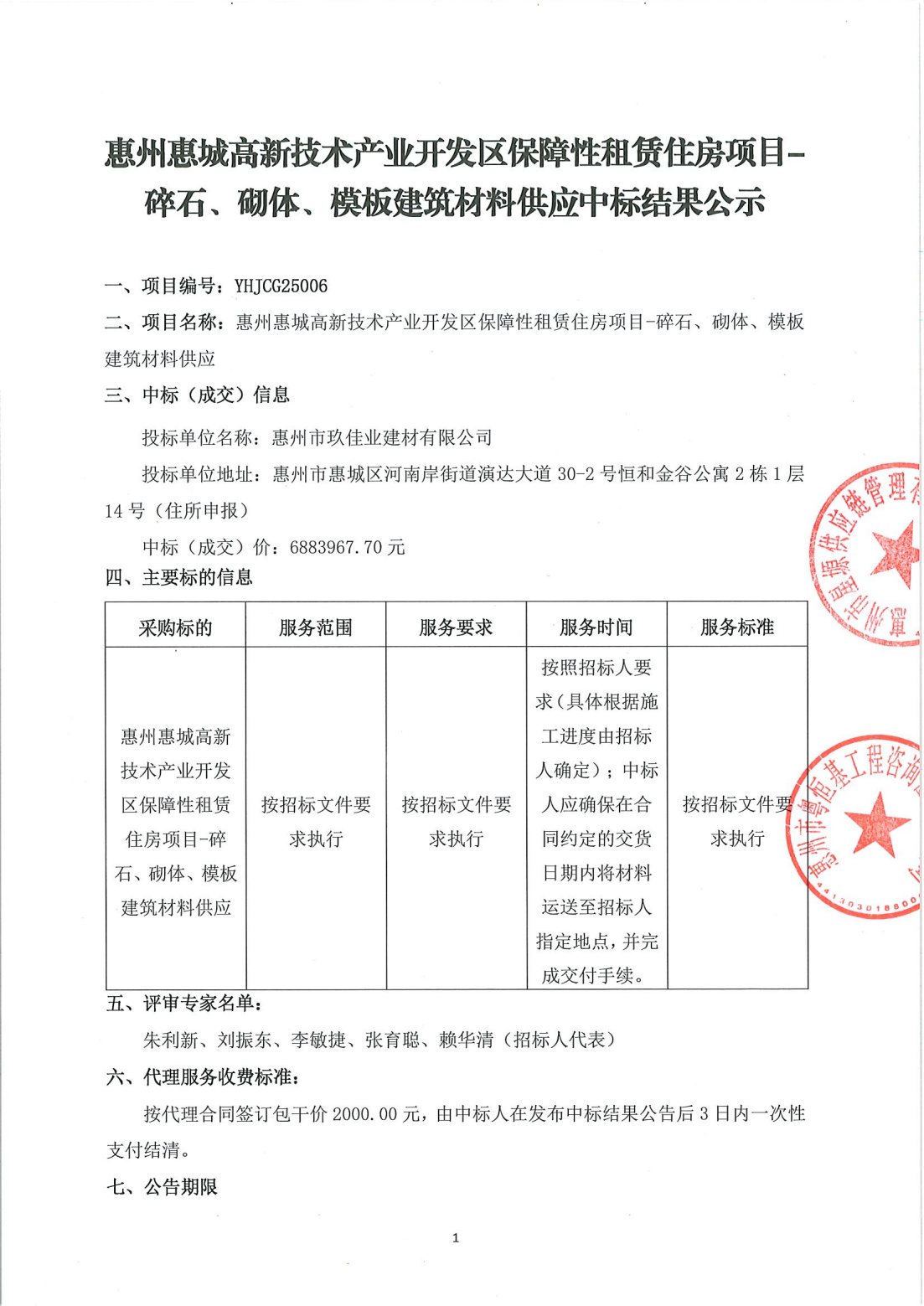 【中标结果公示】惠州惠城高新技术产业开发区保障性租赁住房项目-碎石、砌体、模板建筑材料供应_00.png